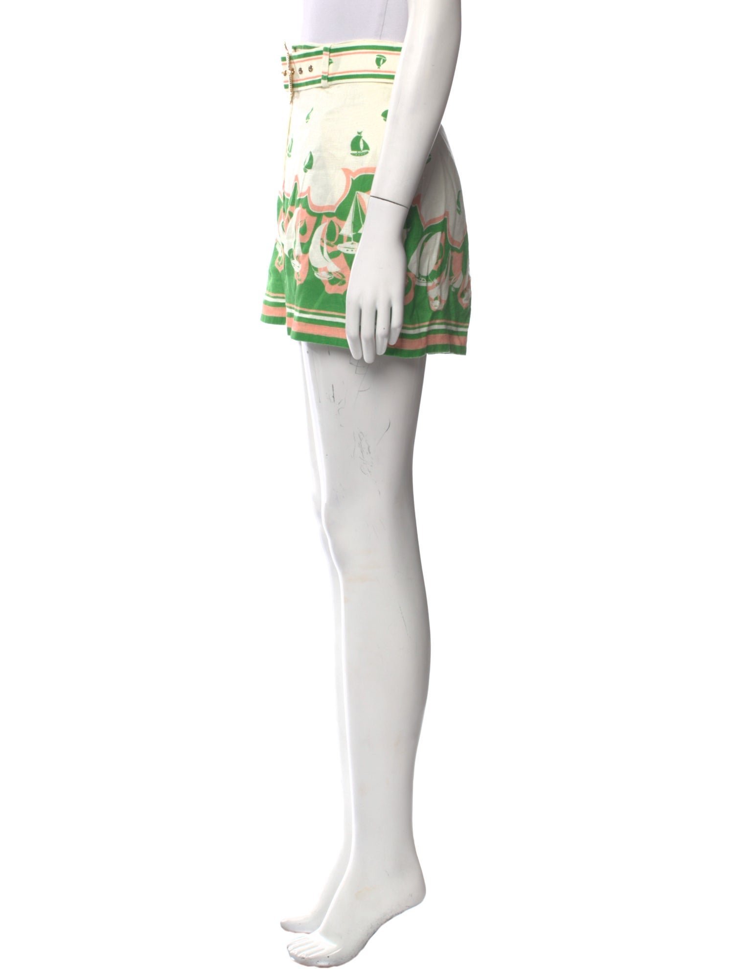 Zimmermann Linen Mini Shorts