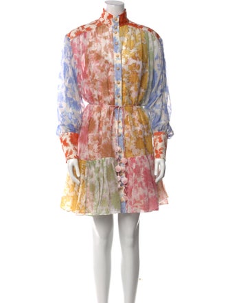 Zimmermann Floral Print Mini Dress
