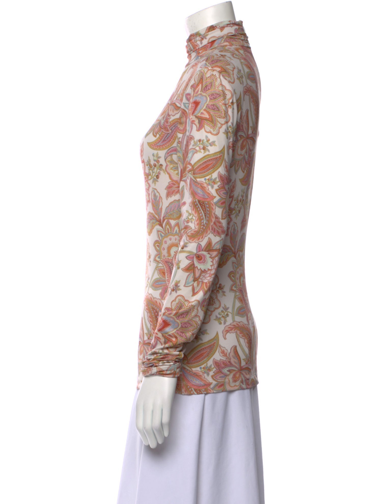 Zimmermann Printed Turtleneck Blouse