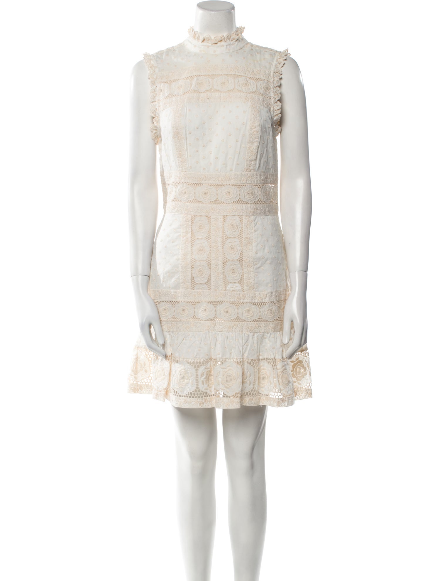 Zimmermann Lace Pattern Mini Dress