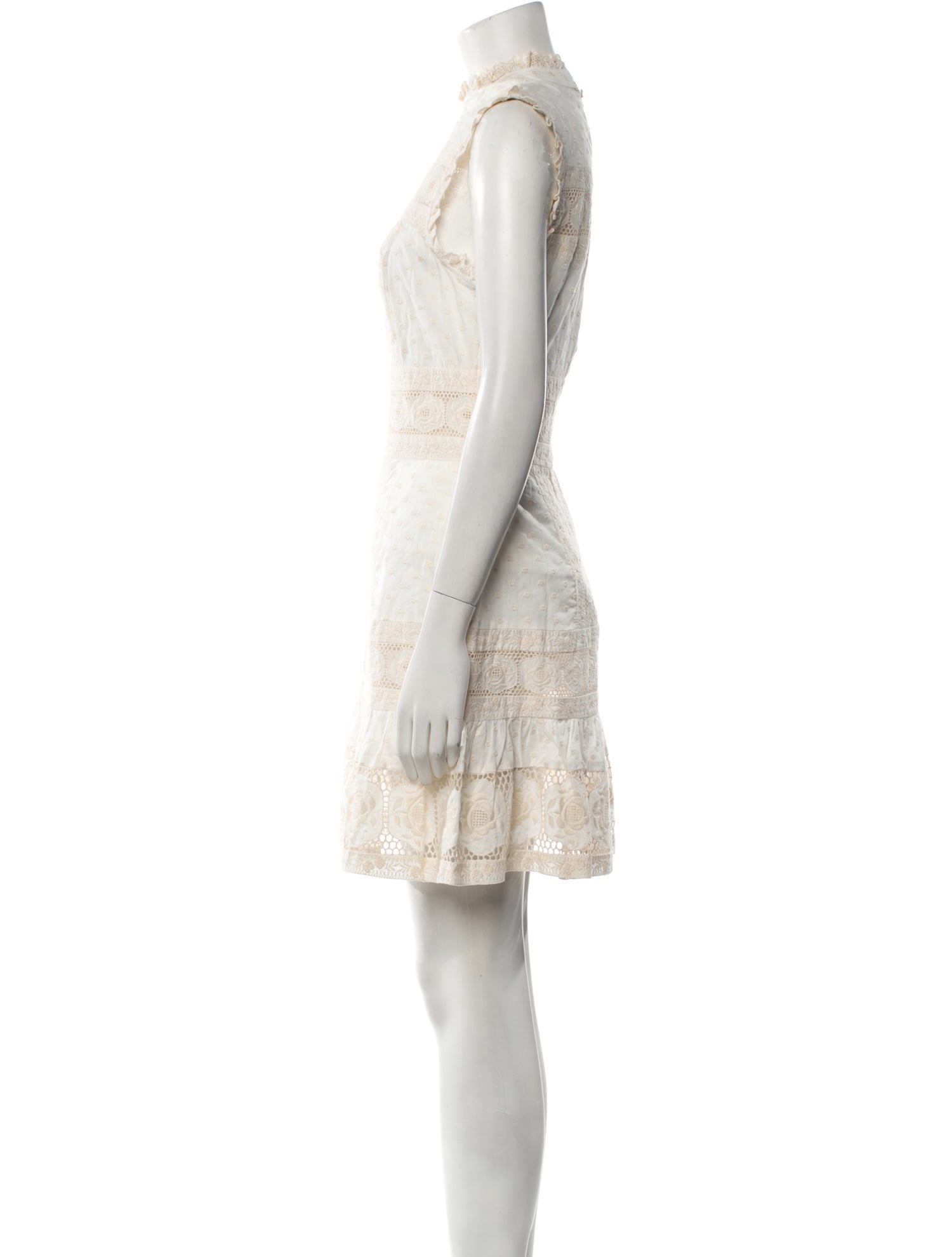 Zimmermann Lace Pattern Mini Dress
