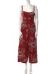 Zimmermann Linen Floral Print Jumpsuit