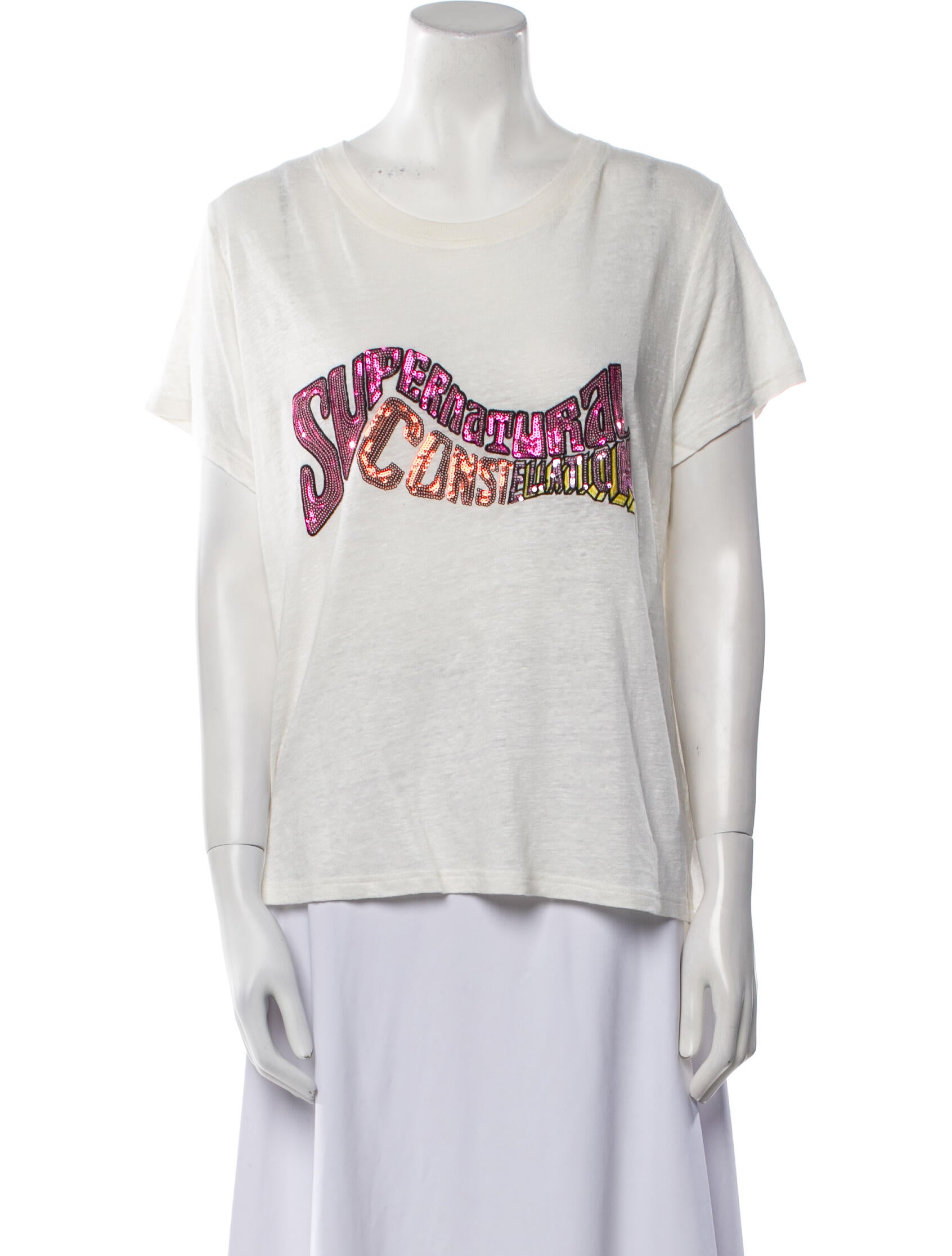 Zimmermann Linen Graphic Print T-Shirt