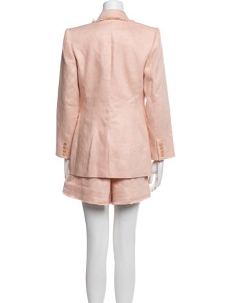 Zimmermann Linen Fringe Trim Accent Pantsuit