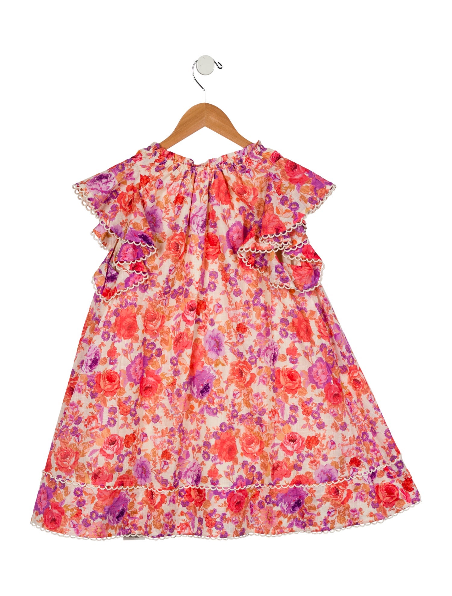 Zimmermann Girls' Raie Flounce Sleeve Dress w/ Tags