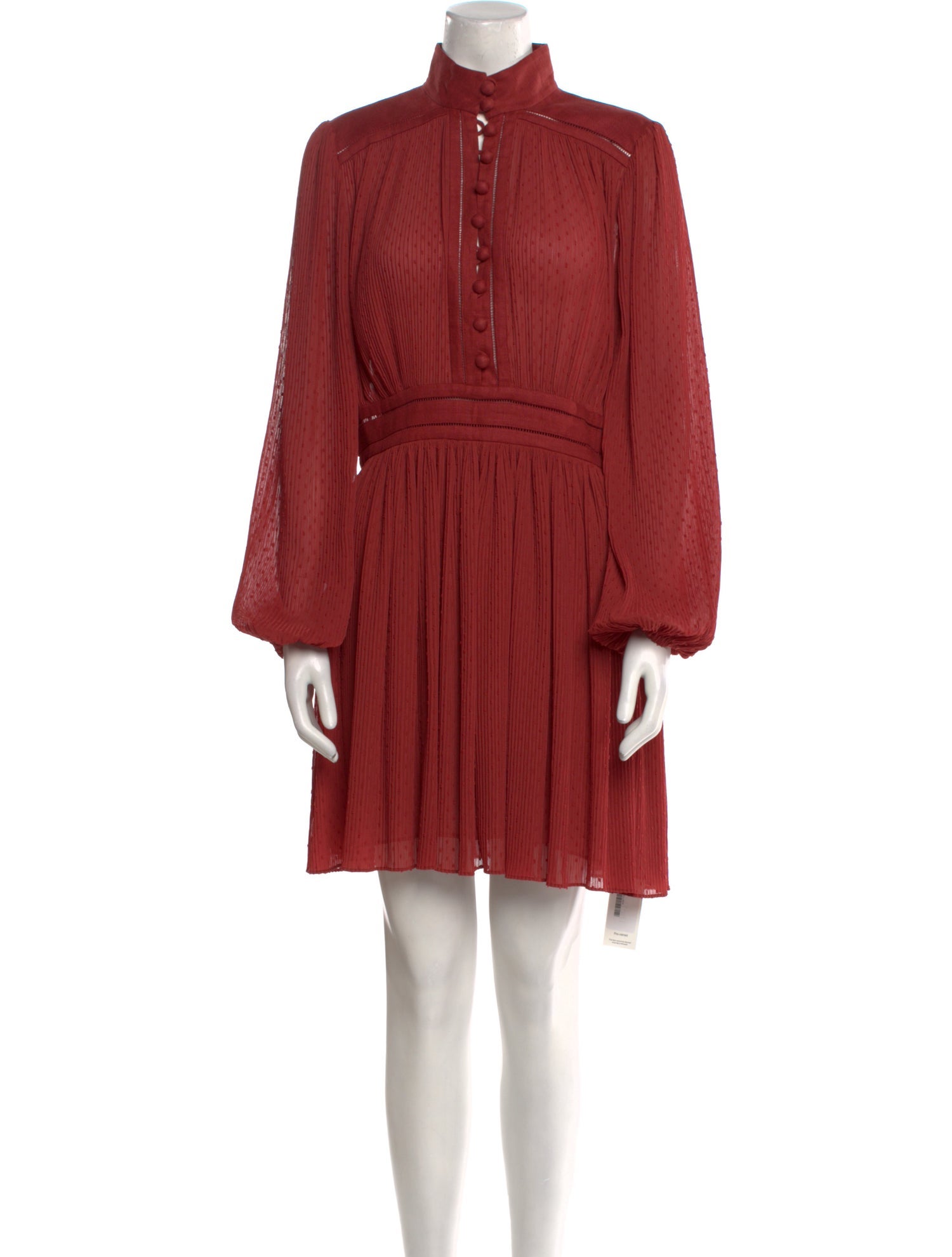 Zimmermann Espionage Plisse Mini Dress