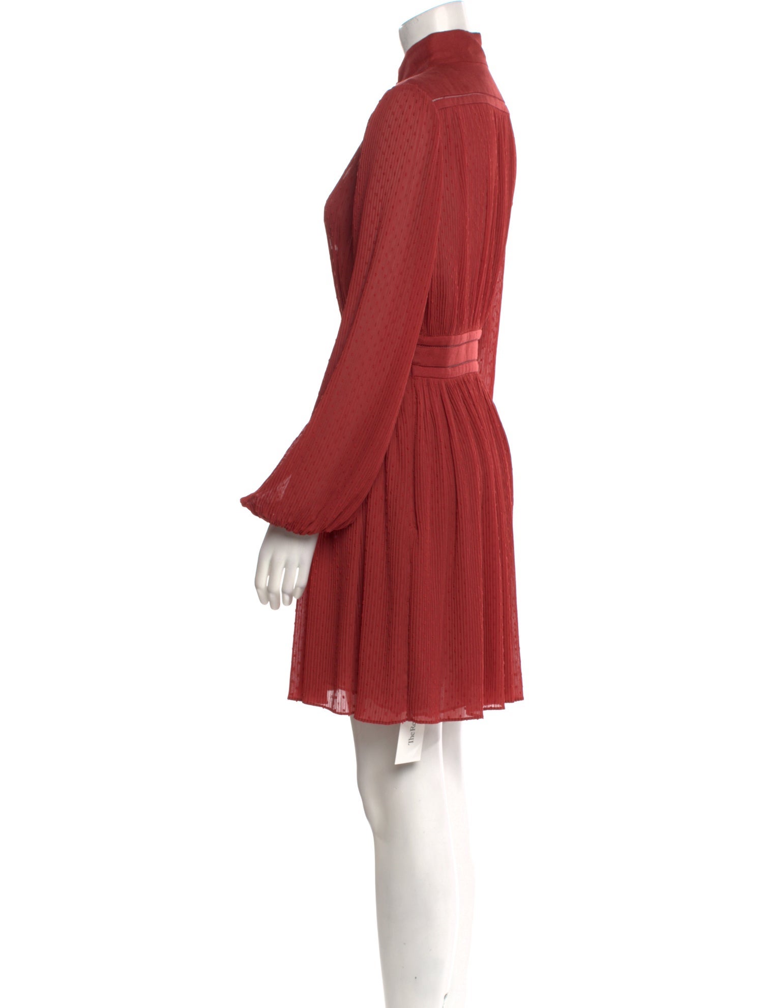 Zimmermann Espionage Plisse Mini Dress