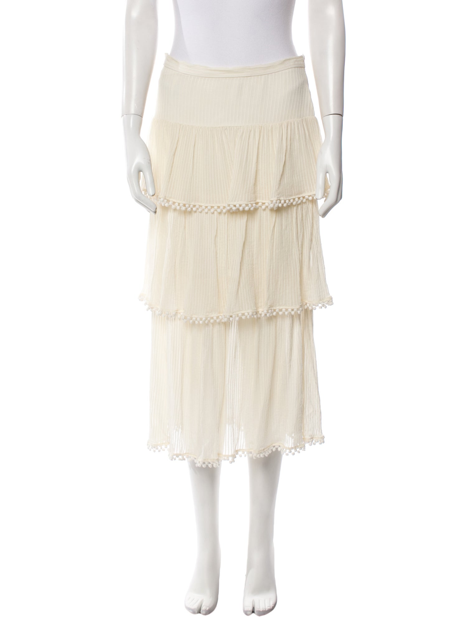 Zimmermann Silk Midi Length Skirt