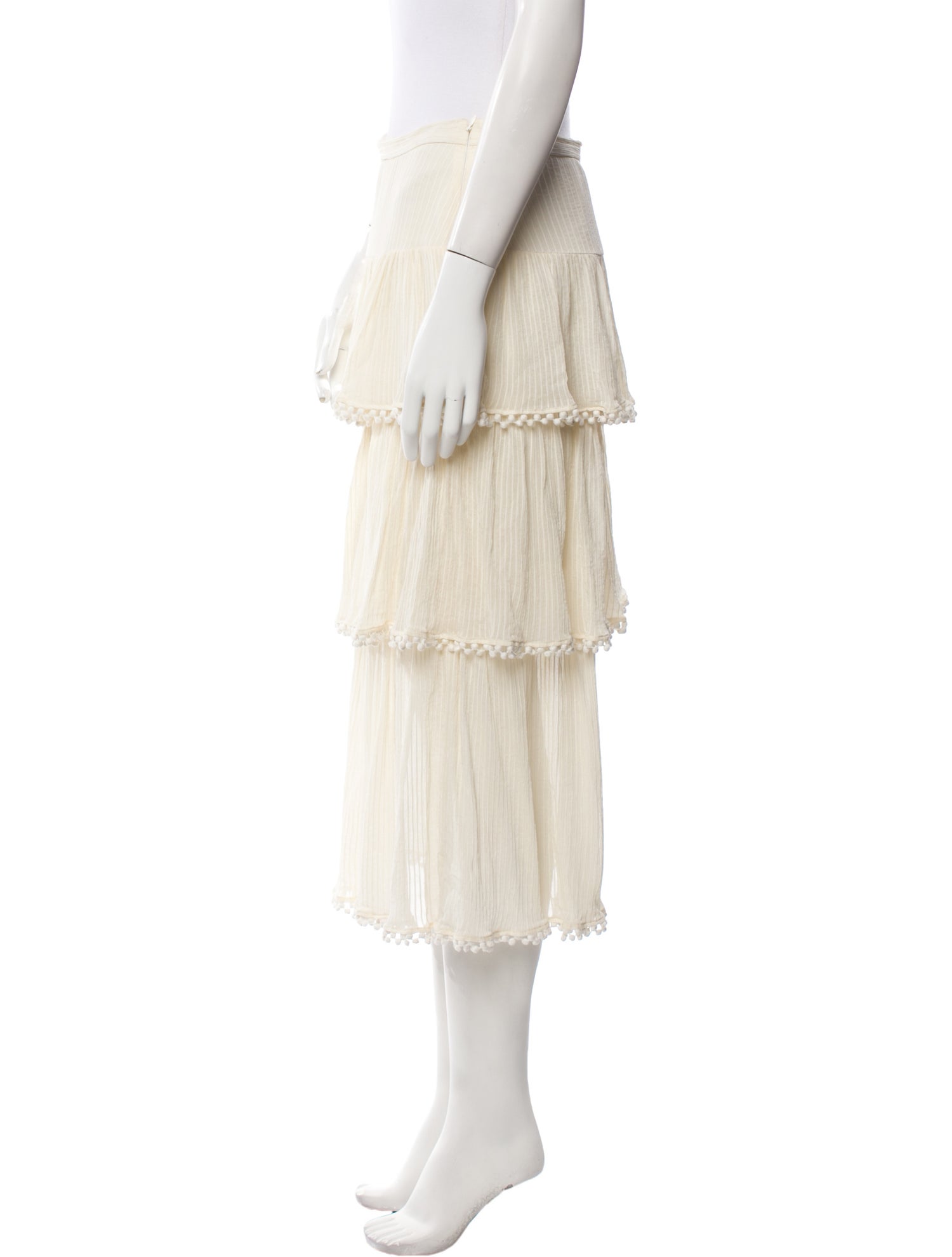 Zimmermann Silk Midi Length Skirt