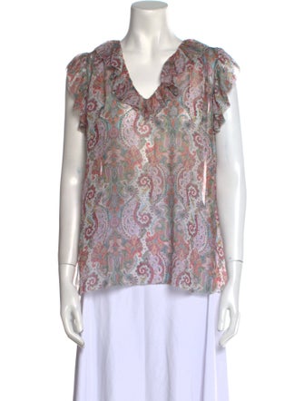 Zimmermann Silk Printed Blouse