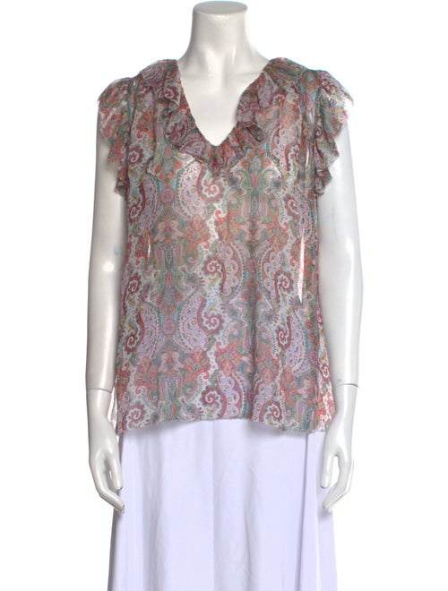 Zimmermann Silk Printed Blouse