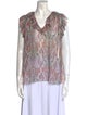 Zimmermann Silk Printed Blouse