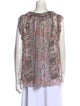 Zimmermann Silk Printed Blouse