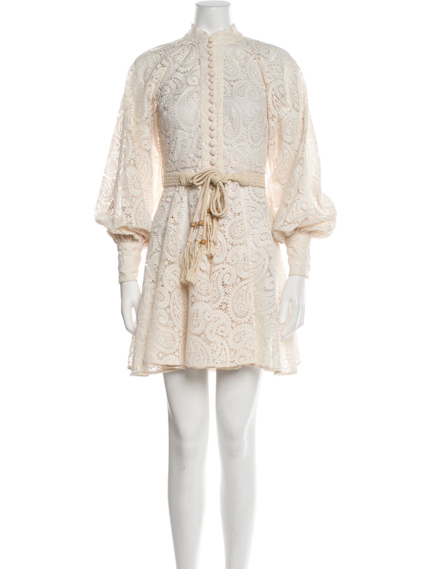 Zimmermann Lace Pattern Mini Dress