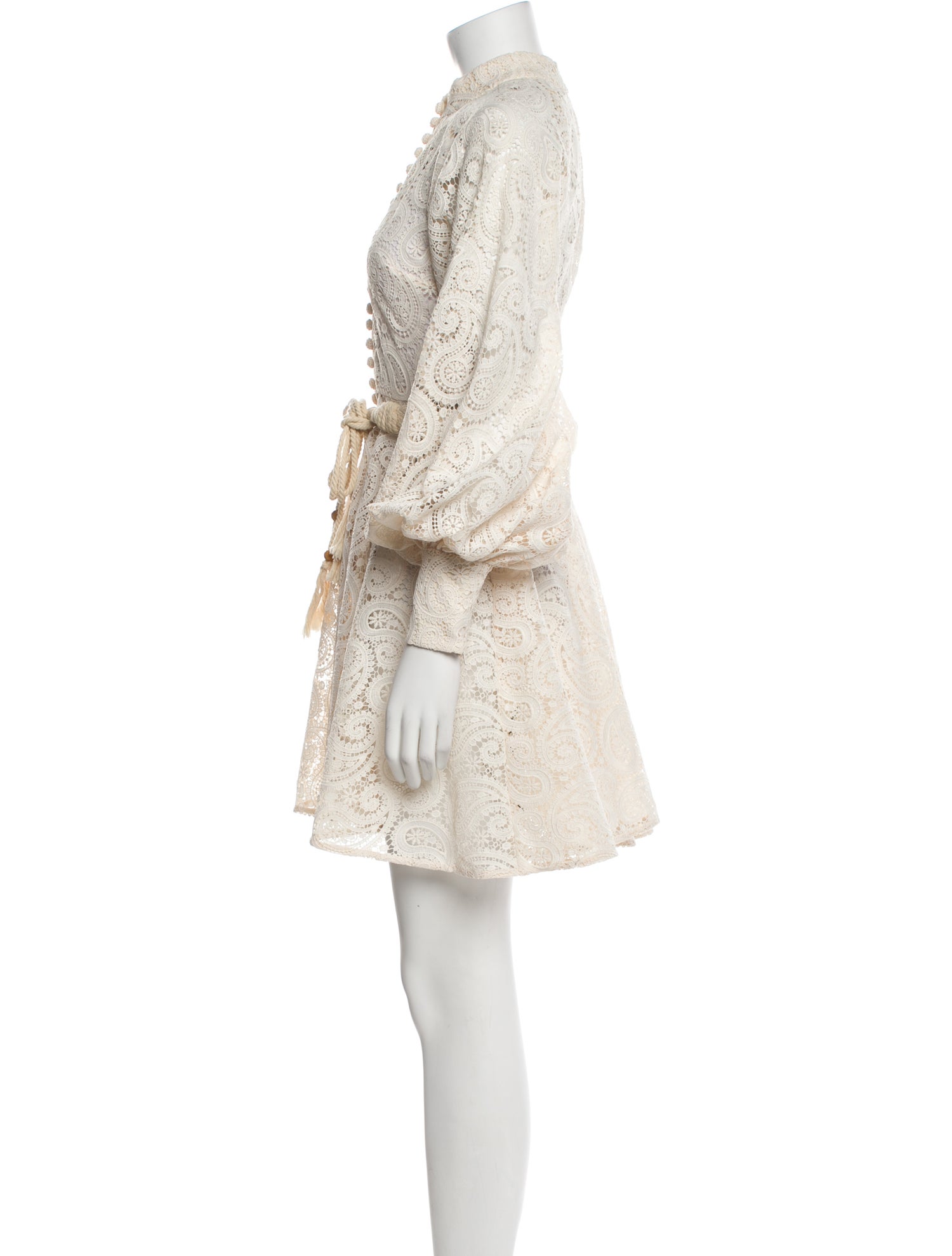 Zimmermann Lace Pattern Mini Dress