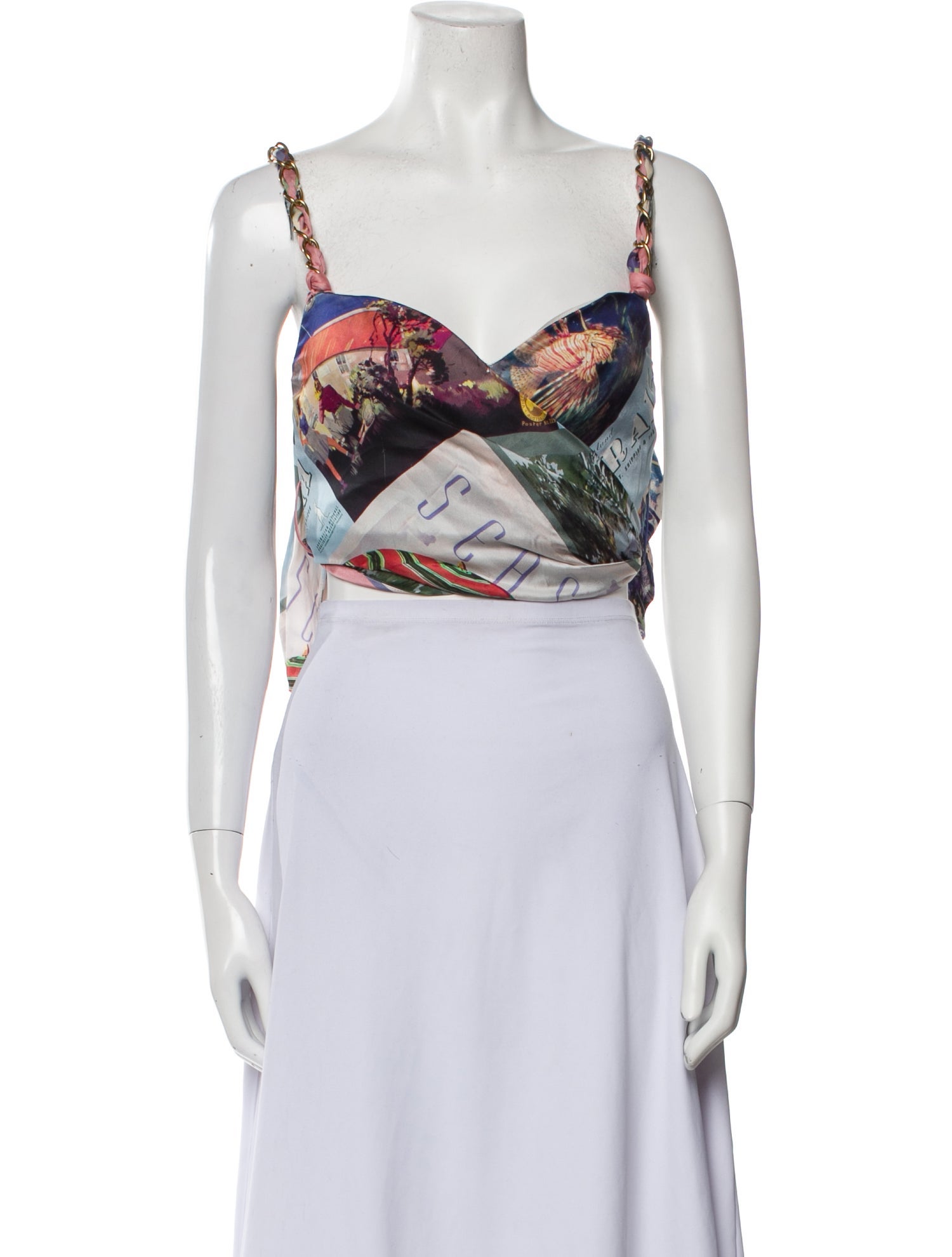 Zimmermann Silk Printed Crop Top