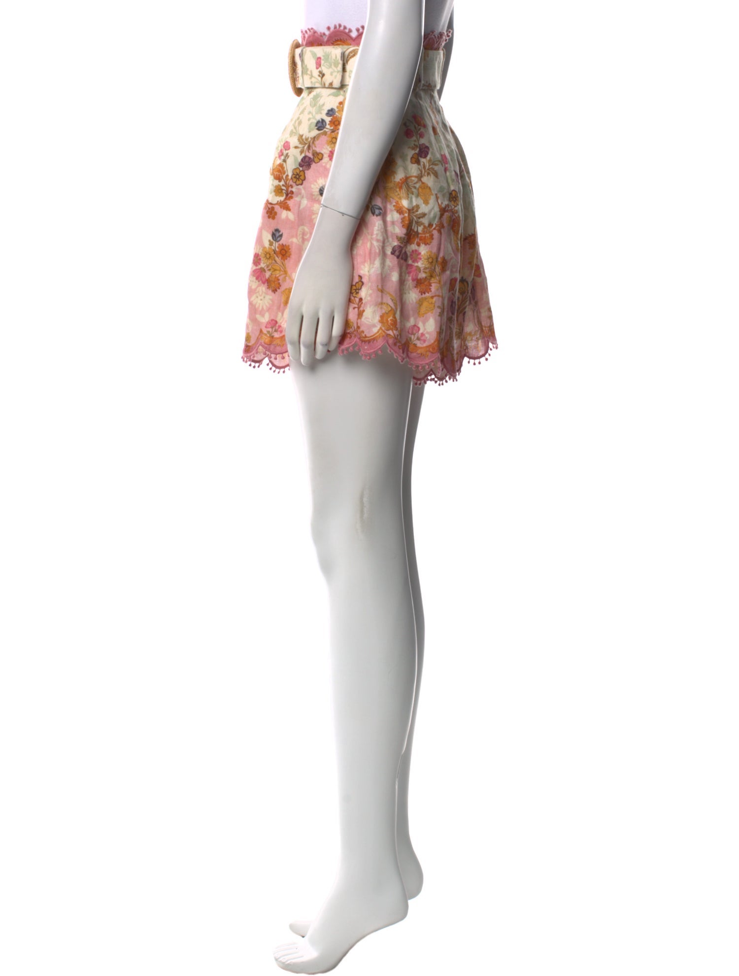 Zimmermann Linen Mini Shorts