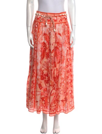 Zimmermann Linen Midi Length Skirt