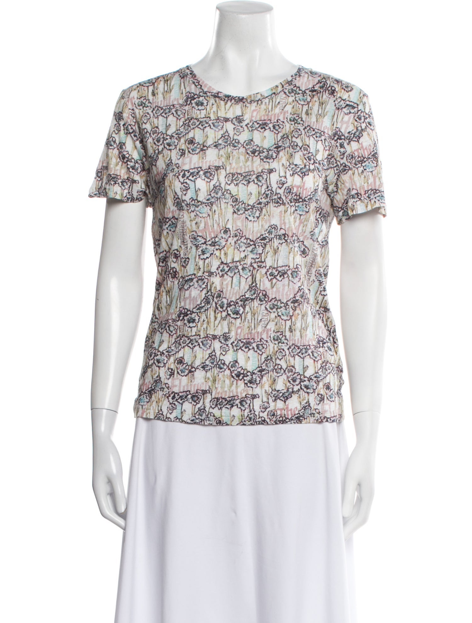 Zimmermann Linen Printed T-Shirt