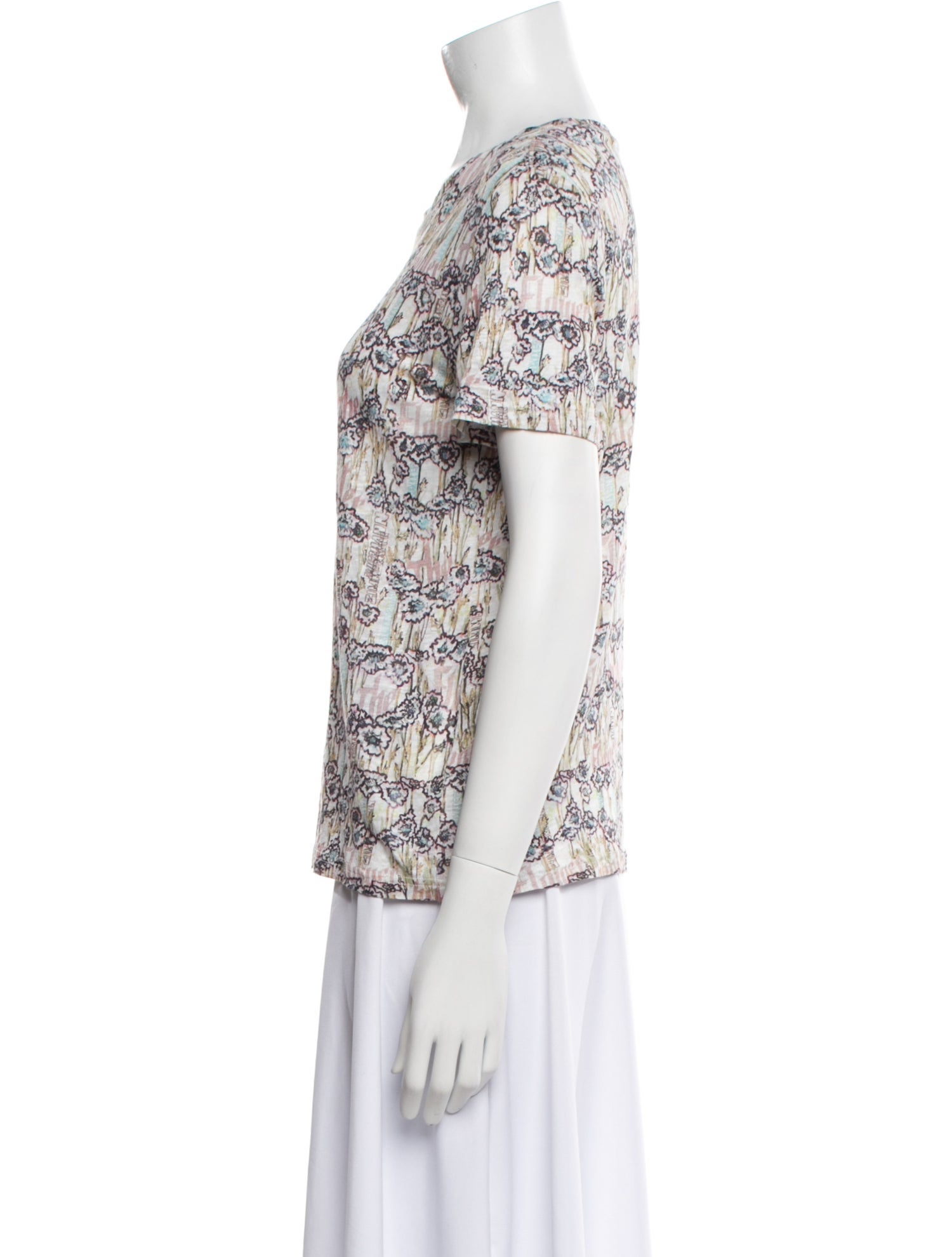 Zimmermann Linen Printed T-Shirt