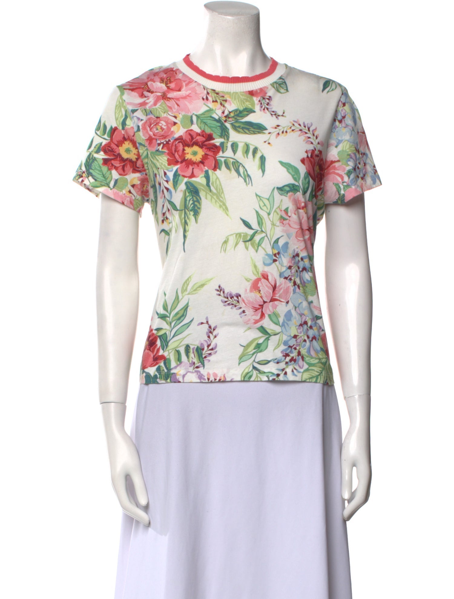 Zimmermann Floral Print Crew Neck T-Shirt