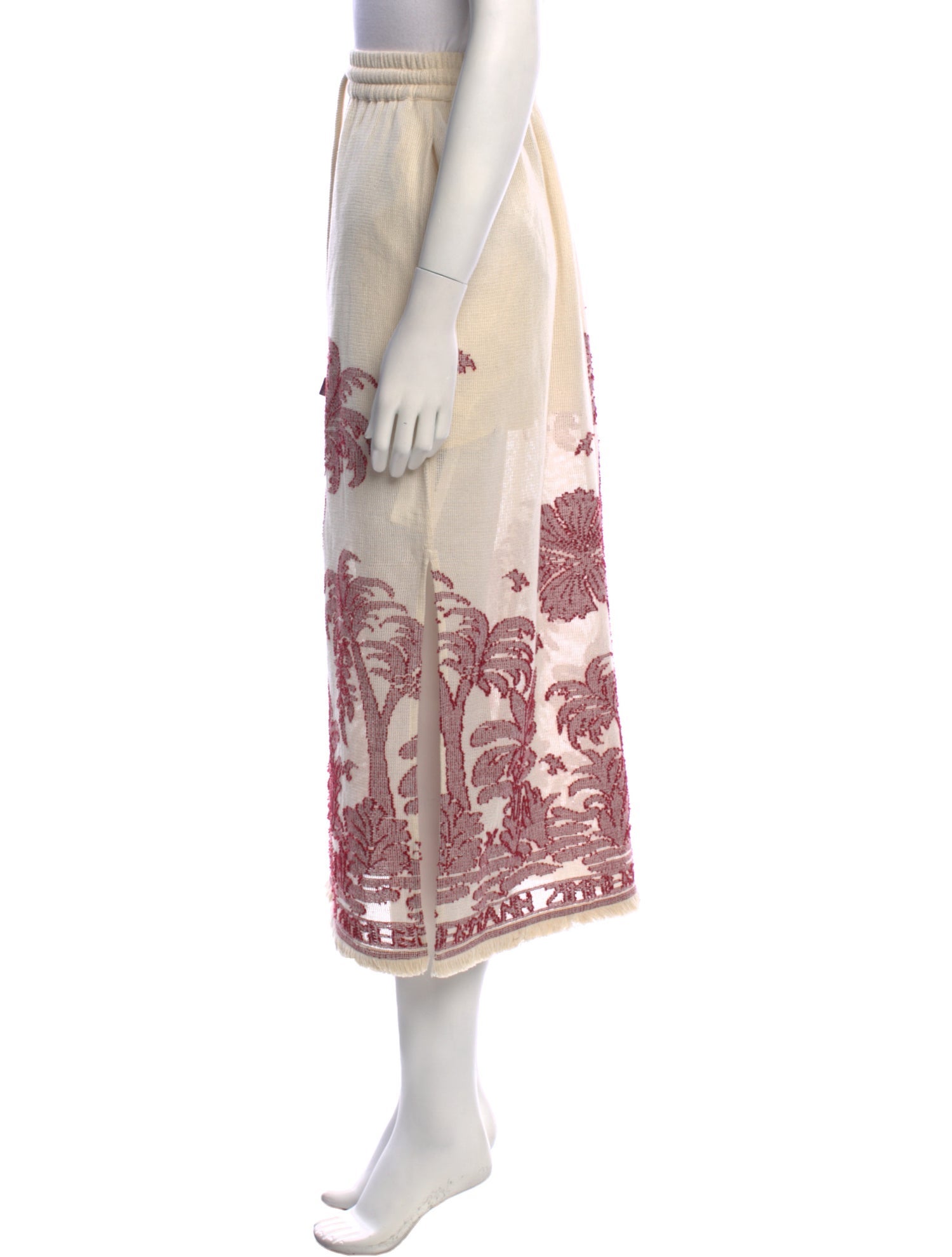 Zimmermann Graphic Print Midi Length Skirt