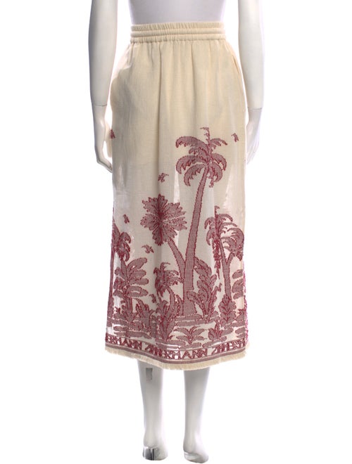 Zimmermann Graphic Print Midi Length Skirt