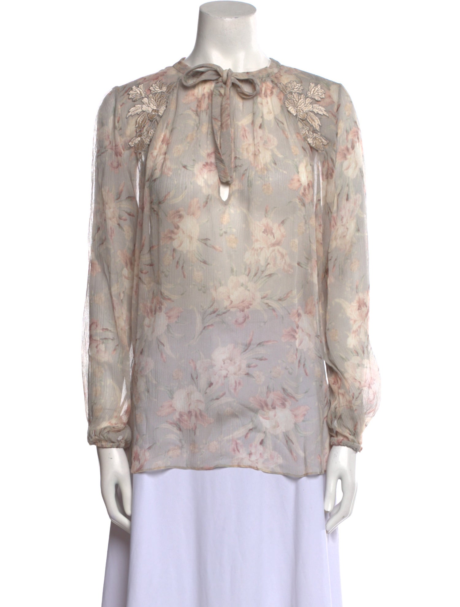 Zimmermann Silk Floral Print Blouse