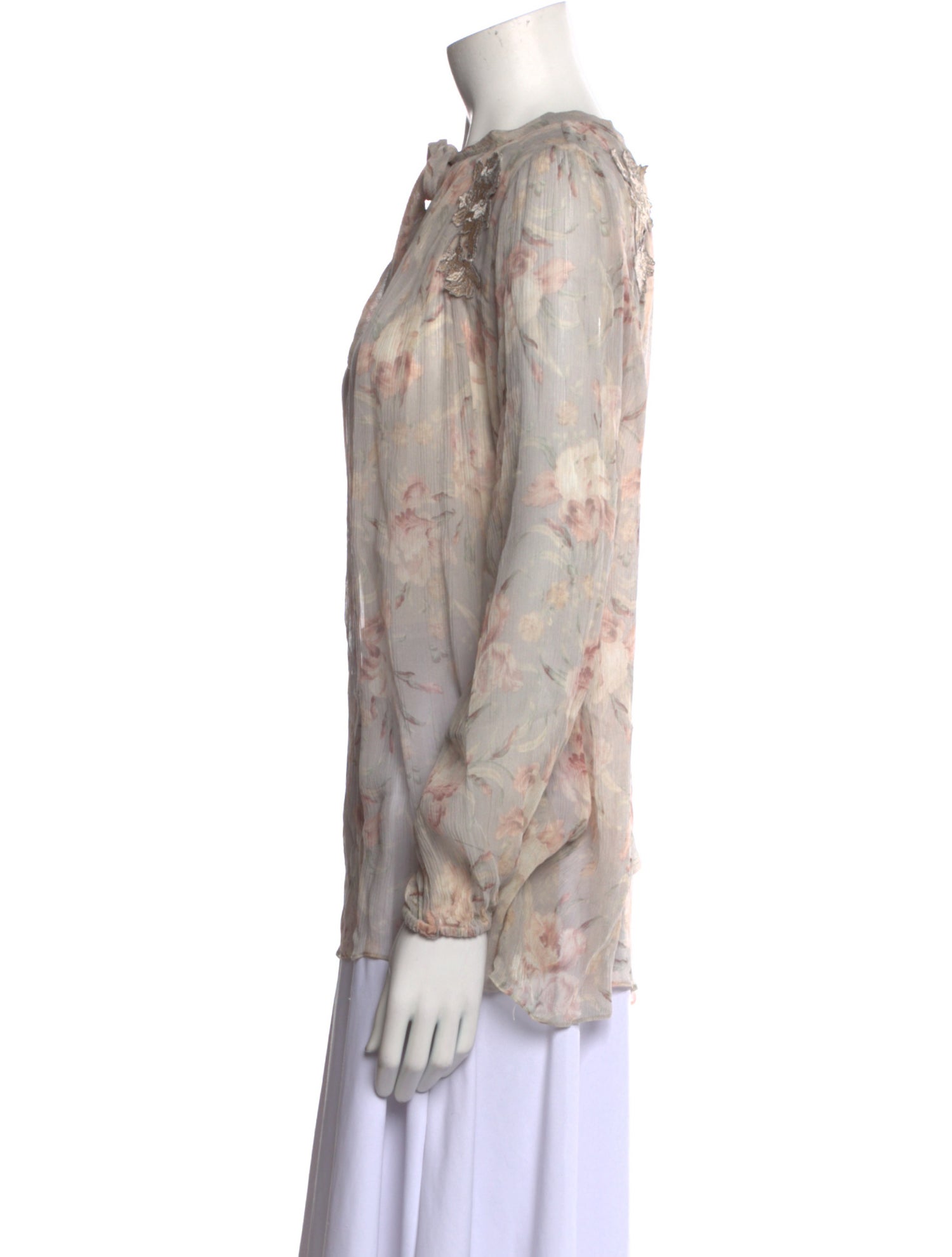 Zimmermann Silk Floral Print Blouse