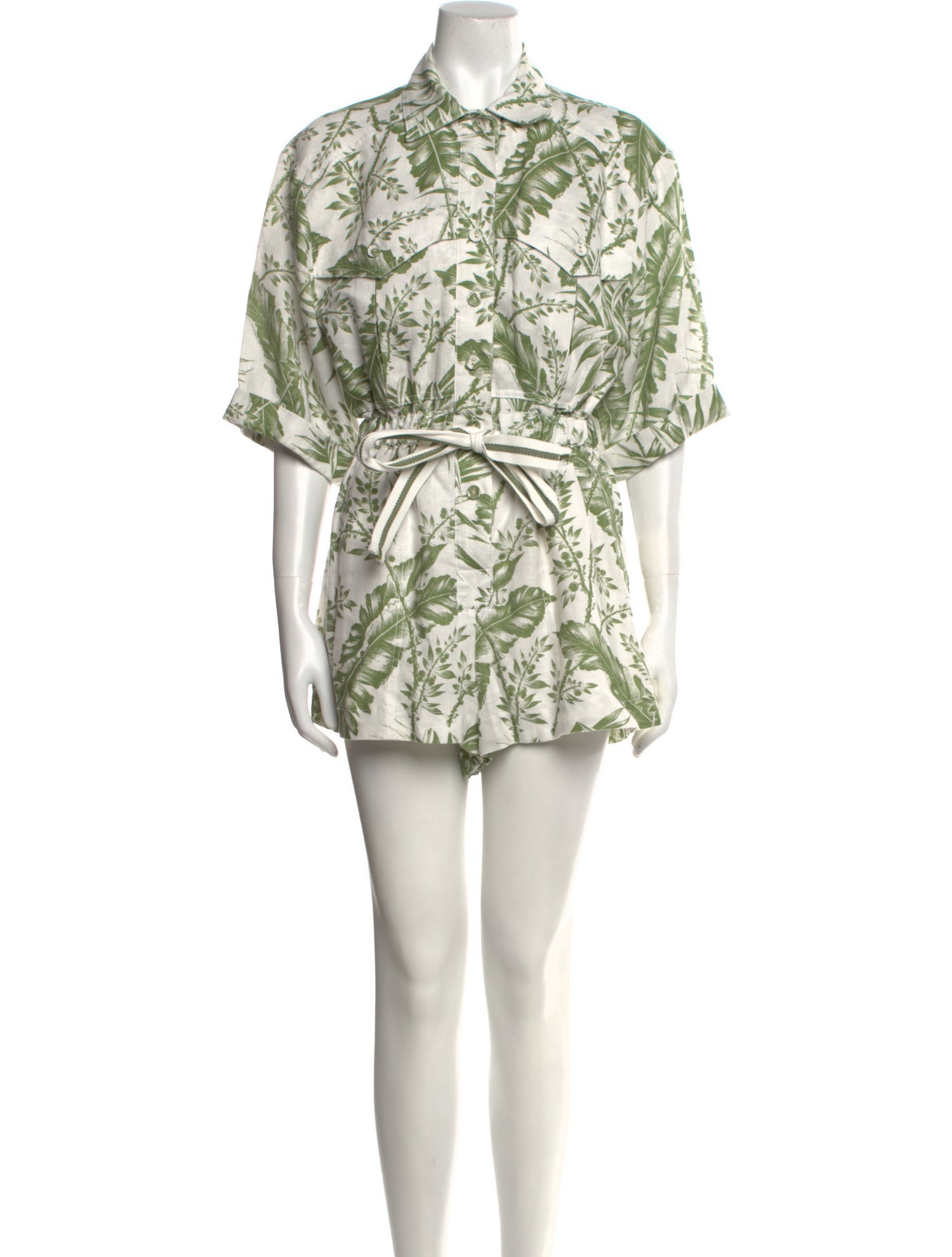 Zimmermann Linen Printed Romper
