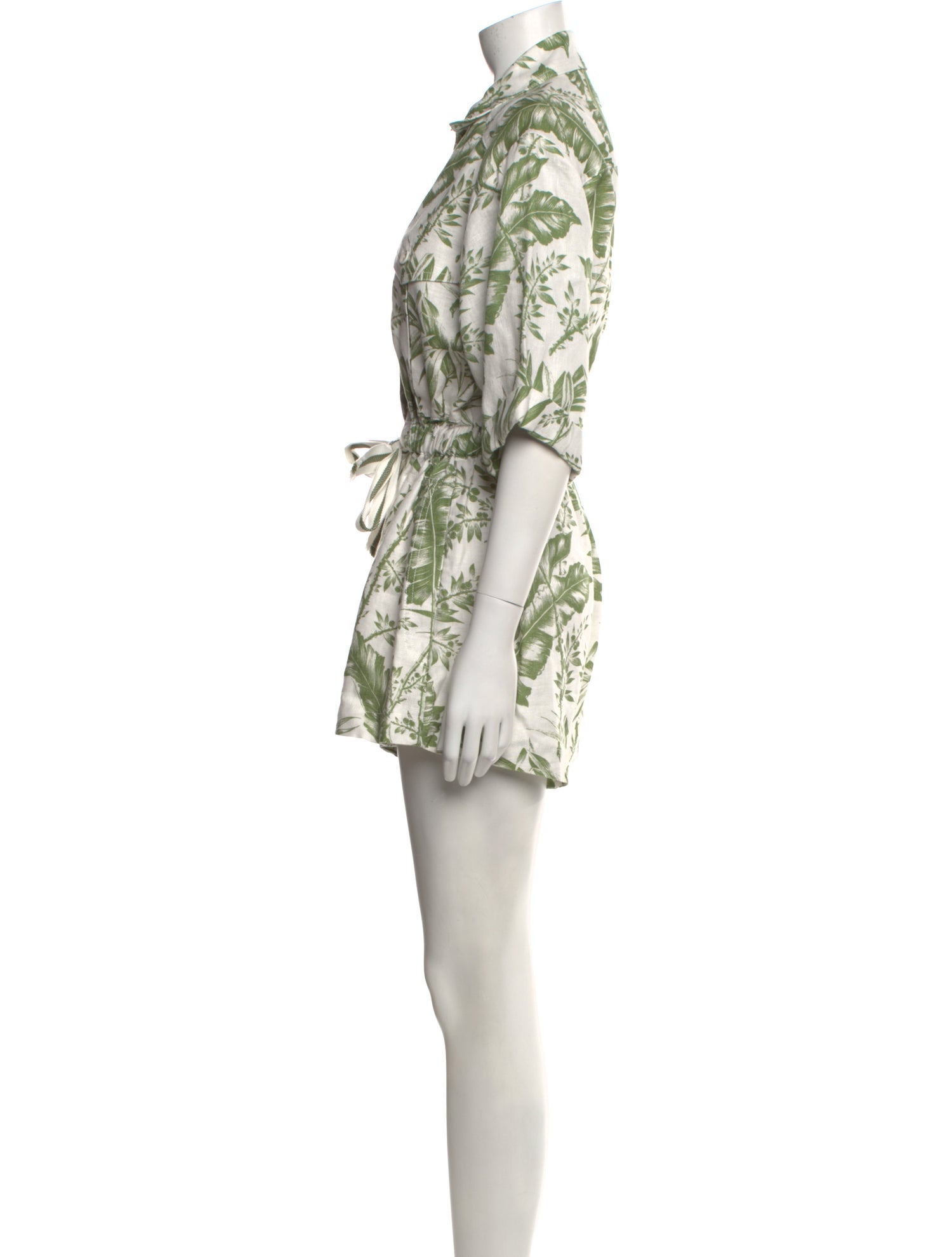 Zimmermann Linen Printed Romper