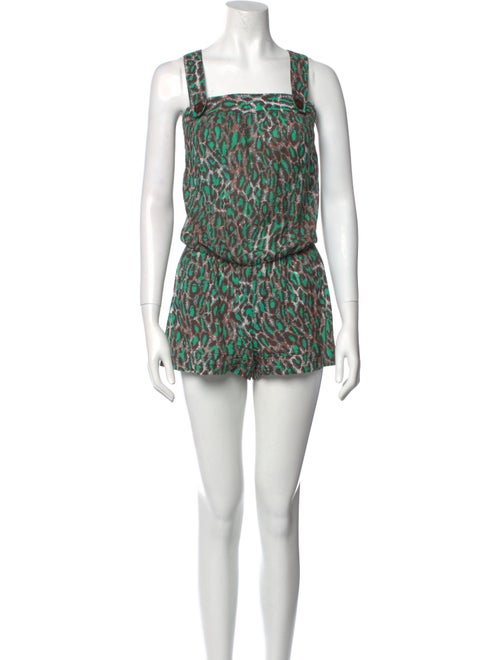 Zimmermann Printed Square Neckline Romper