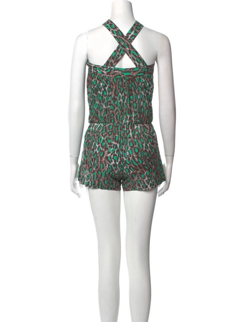 Zimmermann Printed Square Neckline Romper