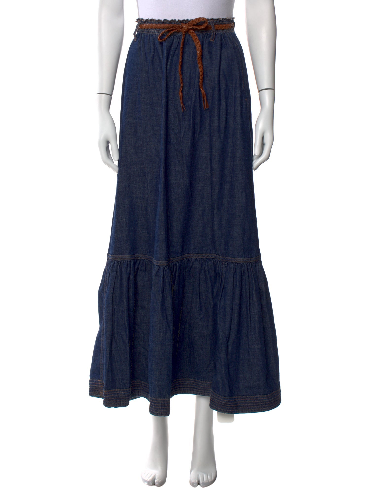 Zimmermann Braided Accents Midi Length Skirt