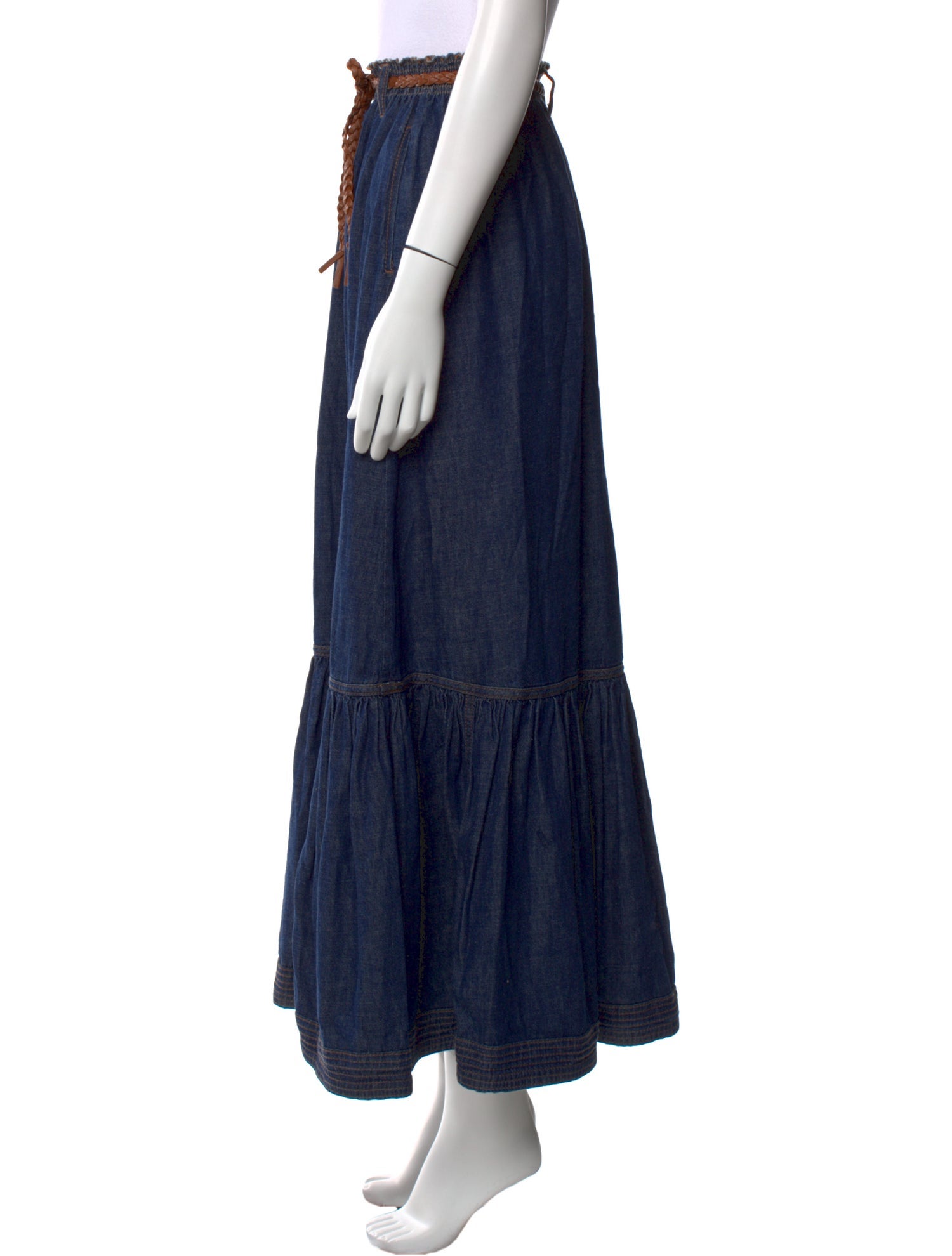 Zimmermann Braided Accents Midi Length Skirt