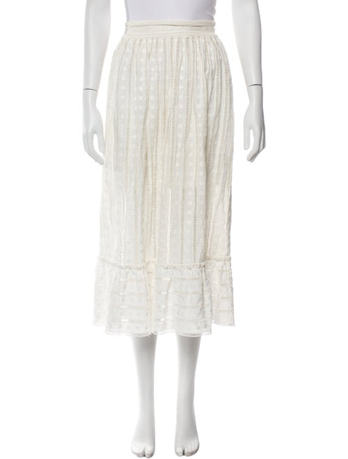 Zimmermann Ruffle Embellishment Midi Length Skirt