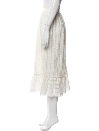 Zimmermann Ruffle Embellishment Midi Length Skirt