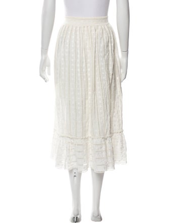 Zimmermann Ruffle Embellishment Midi Length Skirt