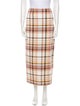 Zimmermann Plaid Print Midi Length Skirt