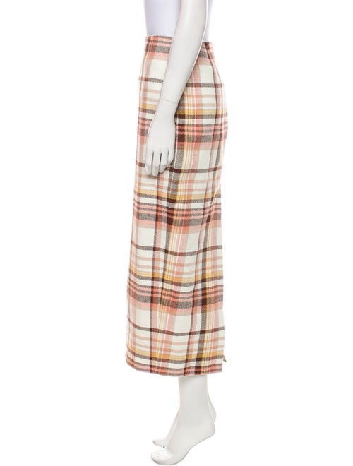 Zimmermann Plaid Print Midi Length Skirt