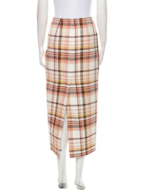 Zimmermann Plaid Print Midi Length Skirt
