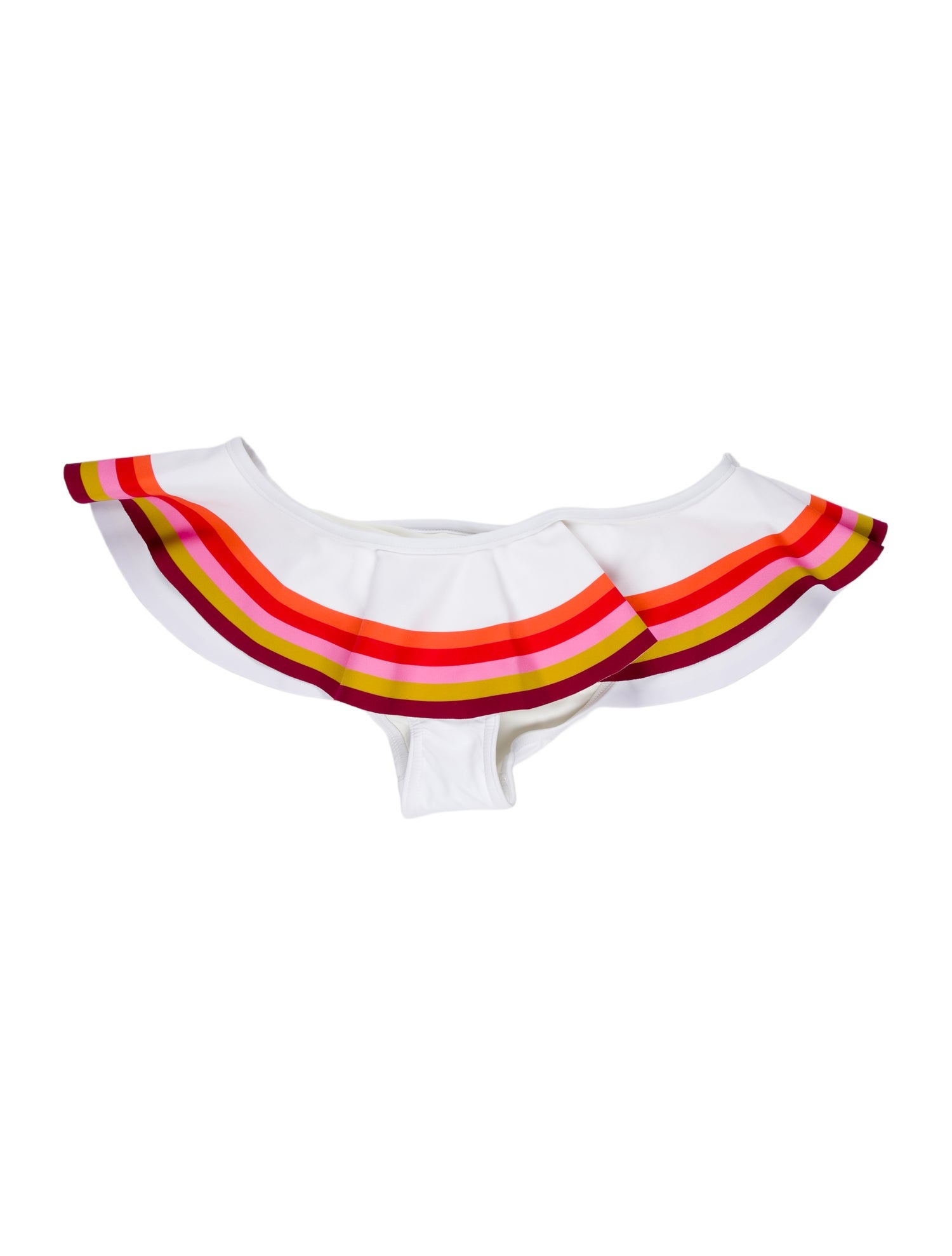 Zimmermann Striped Ruffle Embellishment Bottoms