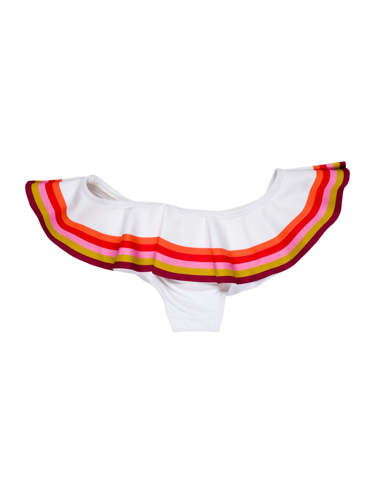 Zimmermann Striped Ruffle Embellishment Bottoms