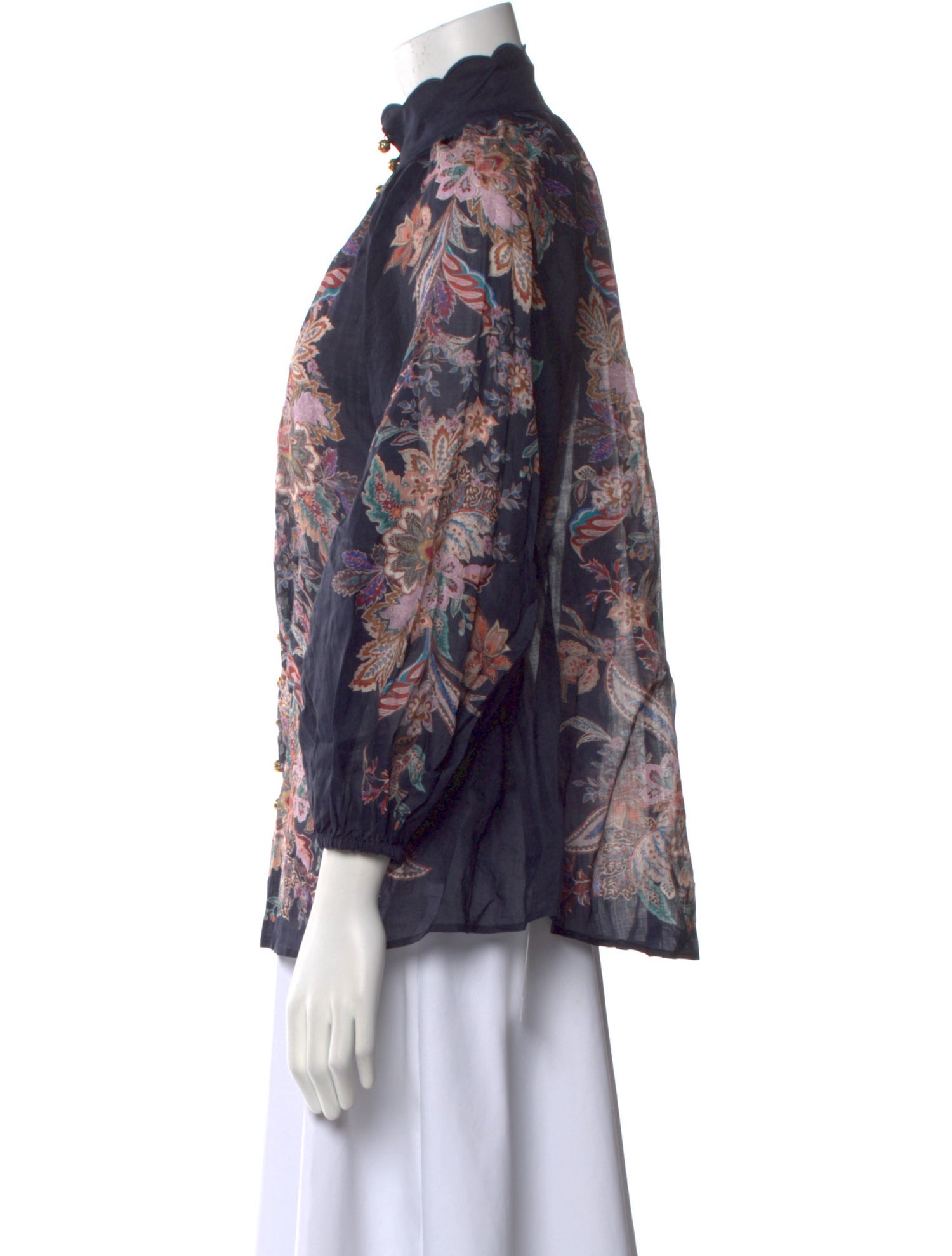 ZIMMERMANN 0692WRS253BLKMLFL 関税送料込 ZIMMERMANN Belted tiered floral-print recycled-georgette
