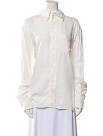 Zimmermann Long Sleeve Button-Up Top