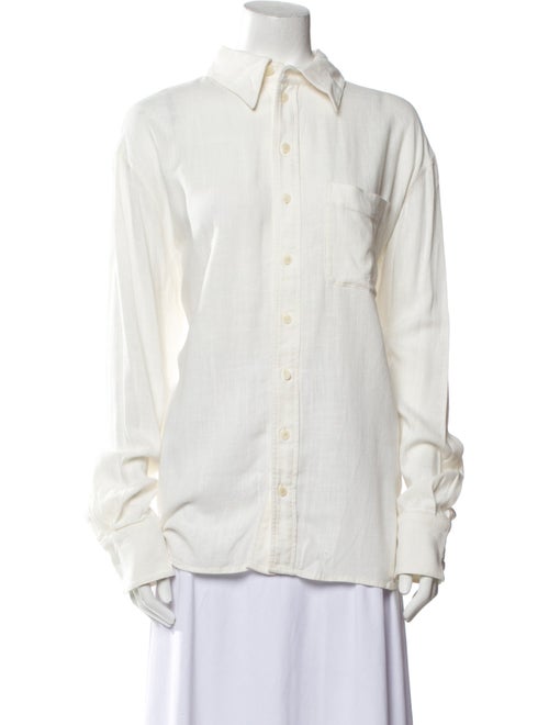 Zimmermann Long Sleeve Button-Up Top