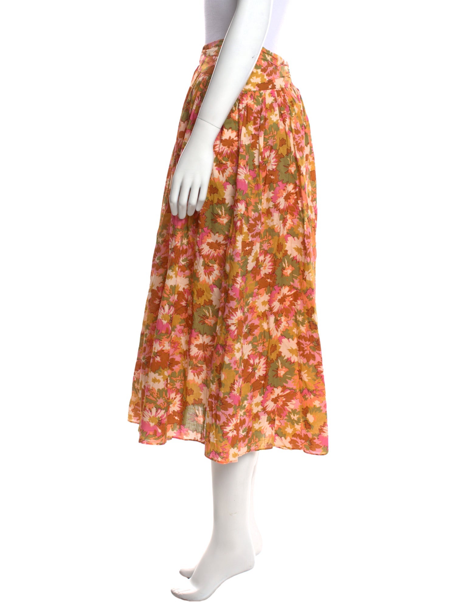 Zimmermann Floral Print Midi Length Skirt w/ Tags