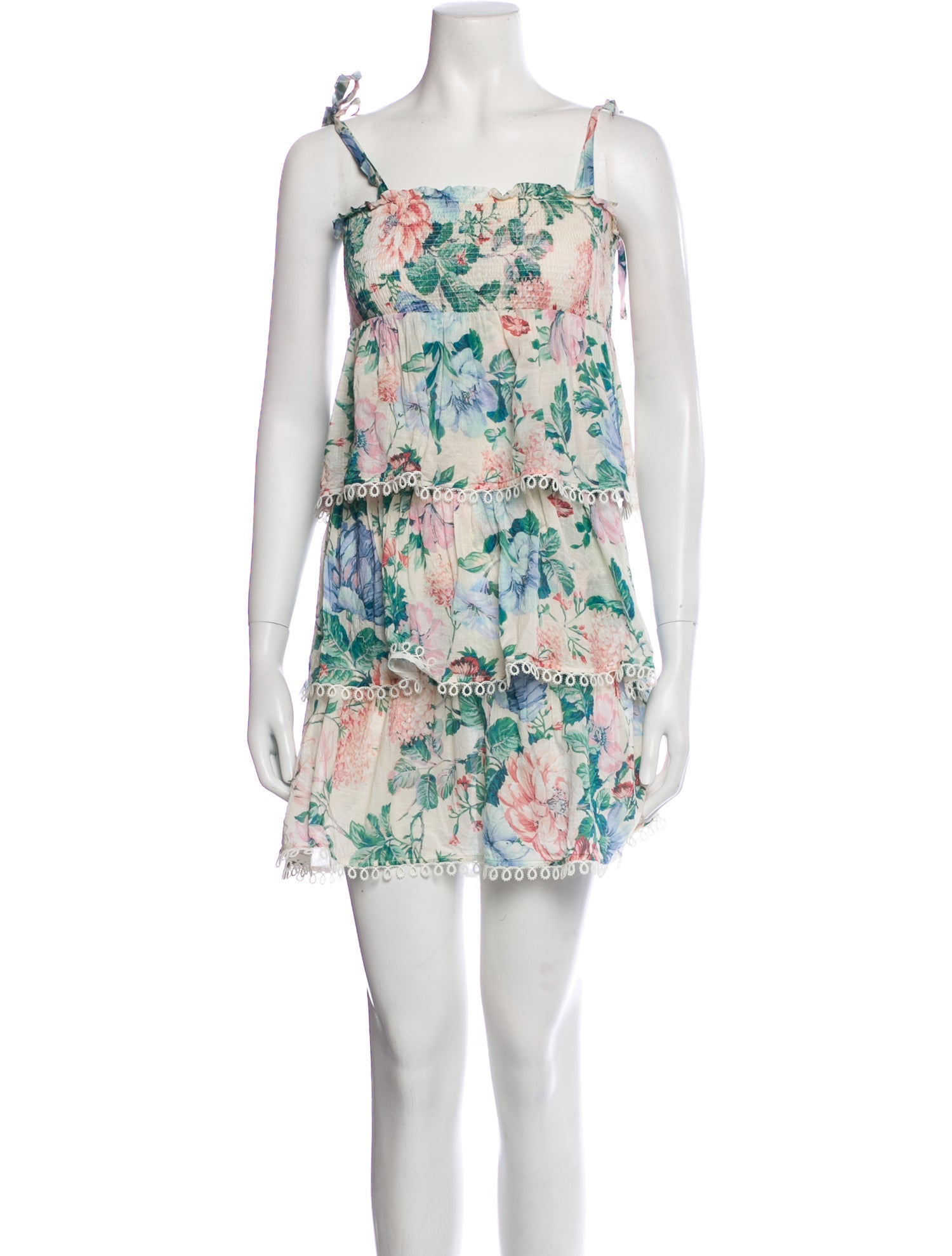 Zimmermann Floral Print Mini Dress