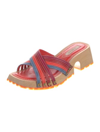 Zimmermann Leather Striped Slides