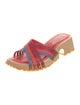 Zimmermann Leather Striped Slides